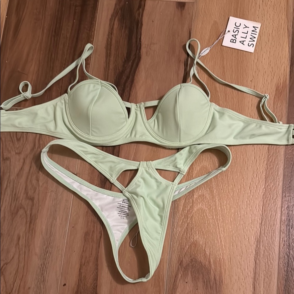 Boutine LA (via Basic Ally Swim) Ocean Blue Cutout Set in L